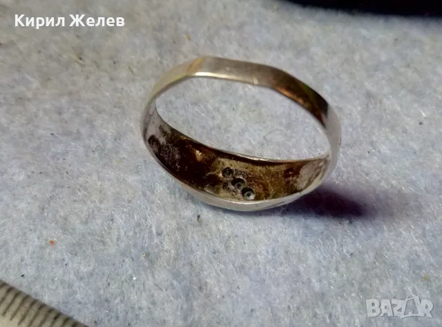 СТЪР СКЪПОЦЕНЕН АНГЛИЙСКИ СРЕБЪРЕН ПРЪСТЕН СРЕБРО 925 с ЮВЕЛИРНО ФАСЕТИРАНИ ЦИРКОНИ 47570, снимка 3 - Пръстени - 48901726