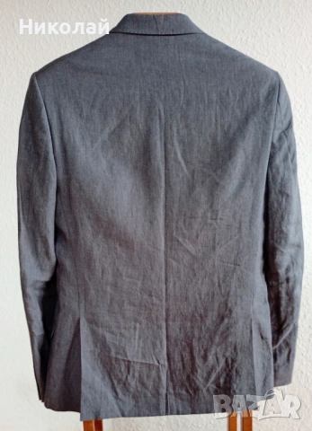 Мъжки костюм 100% лен + подарък, снимка 2 - Костюми - 53604922