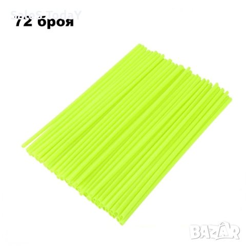 Спици за велосипед или мотор, Декорация за гума, 6 цвята, 72 БР, снимка 2 - Аксесоари за велосипеди - 44394626