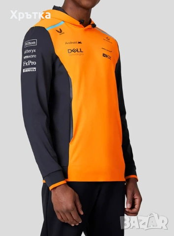 McLaren F1 Team Hooded Sweat - Оригинален мъжки суитшърт р-р L, снимка 8 - Суичъри - 53275398