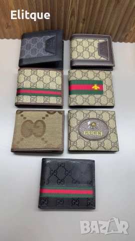 портмоне от естествена кожа в кутия Gucci , снимка 9 - Портфейли, портмонета - 52946022