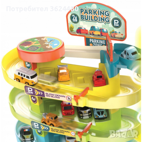 Многоетажен паркинг с пет нива и 6 колички 4152, снимка 12 - Коли, камиони, мотори, писти - 42628988