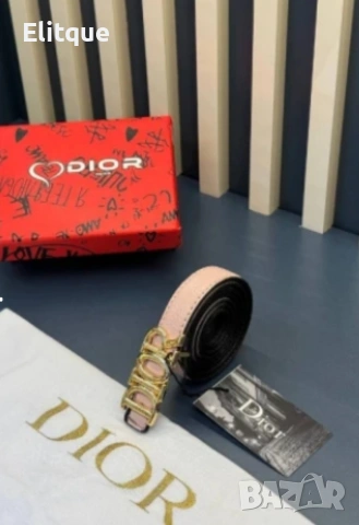 колани от естествена кожа в кутия Christian Dior , снимка 4 - Колани - 53587473