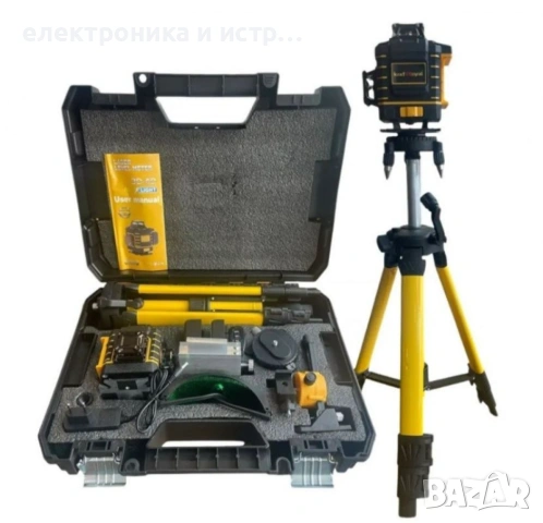 4D ЛАЗЕРЕН НИВЕЛИР с 16 линии (четири точков) самонивилиращ се , снимка 4 - Други инструменти - 53270203