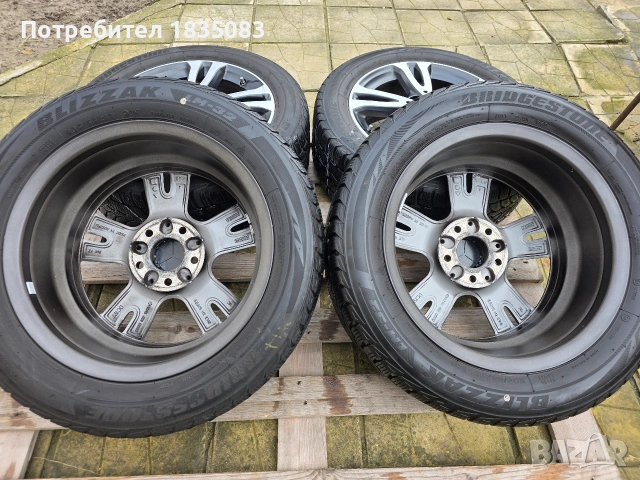 Лети джанти 16ки 5х112 Mercedes + зимни гуми 205/55/16 Bridgestone, снимка 10 - Гуми и джанти - 53541614