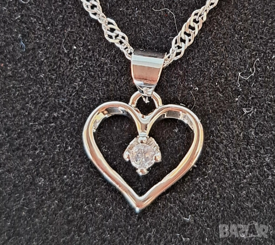 Сребърно колие 925, снимка 2 - Колиета, медальони, синджири - 51983826