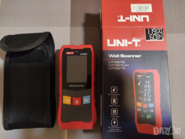 Скенер за стена Тестер Детектор на напррежение, метал, дърво UNI-T UT387E, снимка 4 - Други инструменти - 53238715