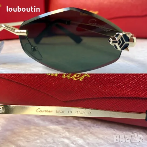 Cartier 2024 дамски слънчеви очила ромб 3 цвята, снимка 10 - Слънчеви и диоптрични очила - 47667819
