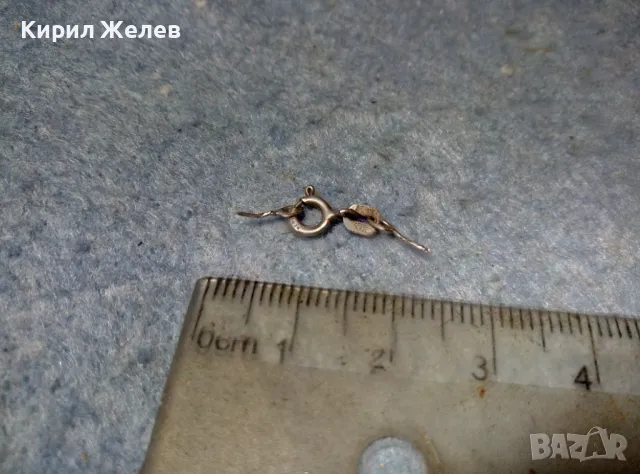 СТАРА СРЕБЪРНА ЗАКОПЧАЛКА За КОЛИЕ ВЕРИЖКА ГРИВНА СРЕБРО 925 КАРАБИНКА За СИНДЖИРЧЕ 49942, снимка 9 - Други - 49147911