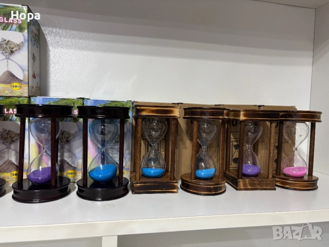 Пясъчен часовник 10 , 5 , 3 и 1 минути , снимка 2 - Декорация за дома - 35940591