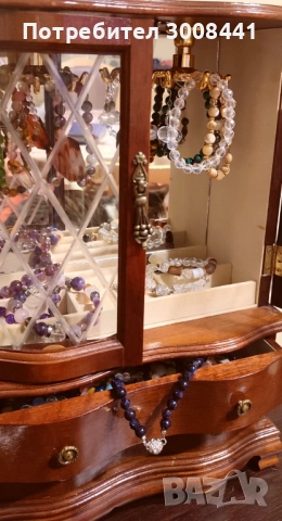 ГРИВНА НА ЧИСТОТА, ДУХОВНОСТ И  ИЗЦЕЛЕНИЕ ОТ  ПЛАНИНСКИ КРИСТАЛ 8ММ , снимка 2 - Гривни - 51852093