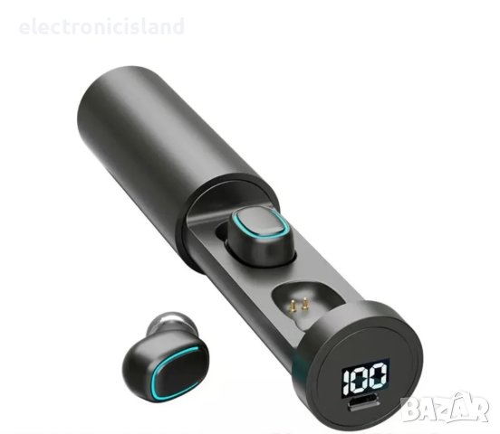 Безжични стерео блутут тапи слушалки C1-1 Bluetooth TWS LED CVC 8.0 за намаляване на шума
