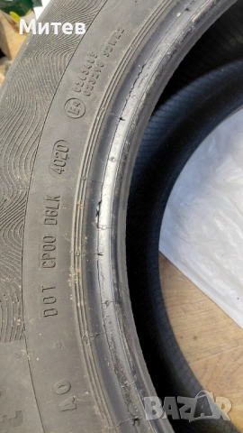 Летни гуми  Continental в добро състояние ,4 мм протектор, снимка 2 - Гуми и джанти - 52685407