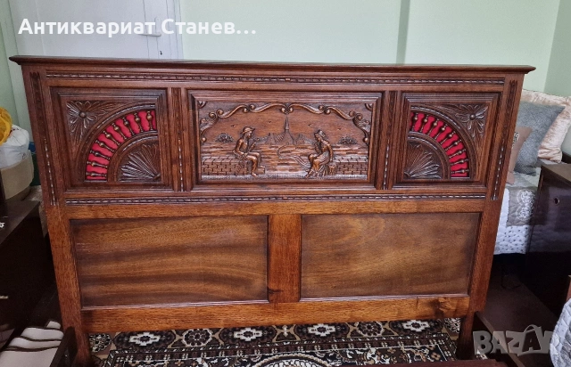 Масивно френско легло стил БРЕТОН , снимка 2 - Спални и легла - 53694875