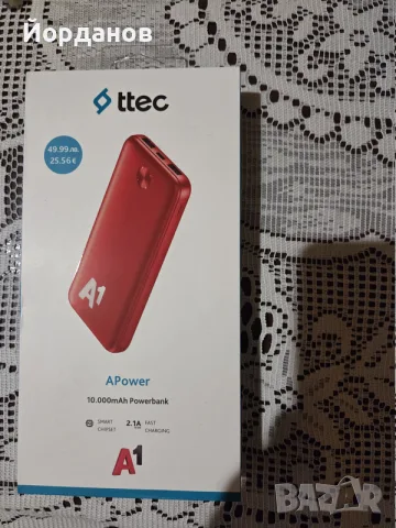 Нова - Външна батерия ttec 10 000 mАh