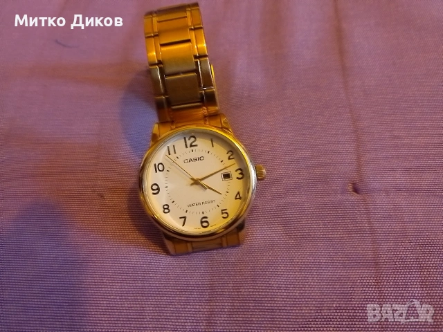 Casio 2784 MTP-VOO2 кварцов часовник нов датник Water resistant , снимка 3 - Мъжки - 53565822