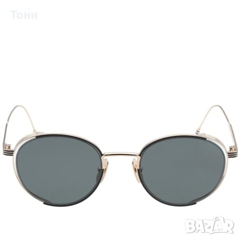 Слънчеви очила Thom Browne - TB-106-50 (A-BLK-GLD) Made in Japan, снимка 2 - Слънчеви и диоптрични очила - 42538953
