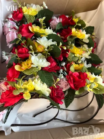 Диадема с цветя за носия, снимка 8 - Аксесоари за коса - 38365401