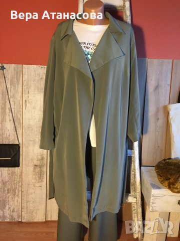 🧥🥾👜 Разкошен тренч H&M🤎 2 хл/3 хл🔥, снимка 4 - Шлифери - 44688538