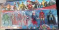 Голям сет 7 Avengers герои  Супермен Хълк пластмасови фигурки за игра и украса торта топери играчки