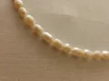 Бяла естествена сладководна перлена огърлица , снимка 6