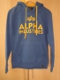 Alpha Industries мъжки син суичър с качулка размер S , снимка 1