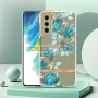 Samsung Galaxy S21 FE 5G Силиконов Прозрачен Гръб С Цвете - Синя Роза, снимка 6