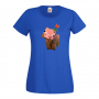 Дамска тениска Flower Pig майнкрафт Minecraft,Игра,Забавление,подарък,Изненада,Рожден Ден., снимка 7