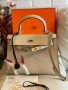 чанта Ермес Кели 25*HERMES KELLY 25 CRAIE EPSOM GOLD HARDWARE , снимка 10