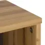 vidaXL Страничен шкаф с чекмедже ODDA 40x24x79cm масивна дървесина бор, снимка 9