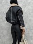 Ново дамско късо кожено яке от агнешка вълна в мотоциклетен стил, 3цвята, снимка 7