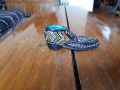 Стара керамична обувка,декорация, снимка 1