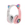 Слушалки безжични Bluetooth Cat Digital One SP00880 CXT-B39(Pink) Блутут розови с микрофон, снимка 1