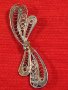 СТАРИННА ФИЛИГРАН СРЕБЪРНА БРОШКА ВИСОКА 950 ПРОБА СРЕБРО с ГРАНУЛАЦИЯ 3633, снимка 9