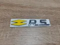 Renault RS Рено Р.С емблема жълто със сребристо, снимка 1