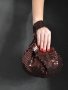 Вечерна дамска чанта от пайети с оригинален дизайн, снимка 16