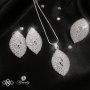 КОМПЛЕКТ AURORA / Лускозен дамски комплект бижута с кристали от 3 части , снимка 7