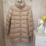 Benetton дамско олекотено яке с гъши пух в бежов цвят, като ново, снимка 1