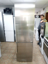 Иноксов комбиниран хладилник с фризер Бош Bosch A+++ 2 години гаранция!, снимка 1