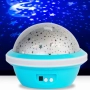 Цветна LED нощна лампа НЛО проектор със звезди и луна, снимка 2