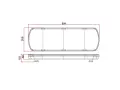 LED аварийна светлинна греда Ayfar 12-24V 64W 984 mm, снимка 4