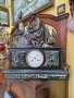 Страхотен антикварен френски каминен часовник , снимка 1 - Антикварни и старинни предмети - 39965670