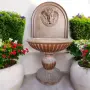 Градинска чешма с мивка и корито от бетон Версаче в бежово с кафяво, снимка 4