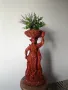 Азиатска статуетка, танцьорка, ваза за сухи цветя. , снимка 8