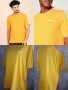 Adidas original L- Памучна тениска в жълто- портокалов цвят , снимка 2
