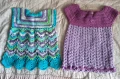 Детска дреха тип рокля плетена, снимка 2