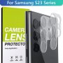 Samsung Galaxy S23 FE / S23 Ultra / S23+ / S23 / 3D 9H Стъклен протектор за камера твърдо стъкло, снимка 1 - Фолия, протектори - 39566938