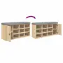 vidaXL Пейка за обувки, сонома дъб, 102x32x50 см, инженерно дърво, снимка 9