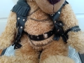 Плюшен мечок Моторджия 45 см употребяван с износване по кожата, снимка 4