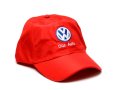 Автомобилна червена шапка - Фолксваген (Volkswagen), снимка 1 - Шапки - 41061677
